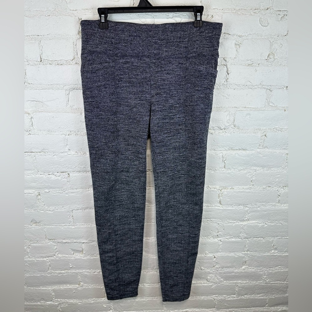 Athleta Herringbone Metro High Waisted Leggings Black Women’s Size Large